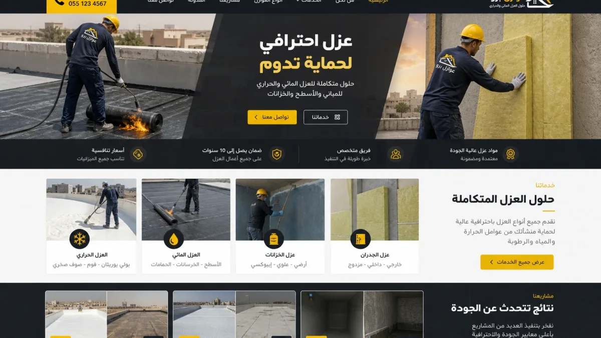 مصمم مواقع عوازل