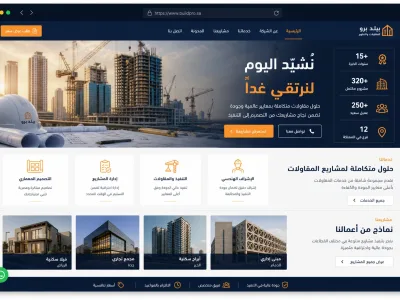 تصميم مواقع مقاولات