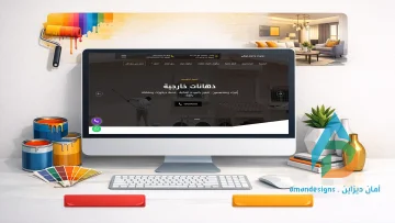 تصميم موقع دهانات وديكور